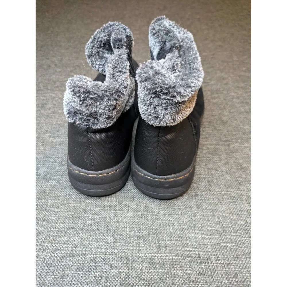 Baretraps Acelyn Faux Fur Cold Weather Ankle Boots Size 11M black Zip Up Shoes